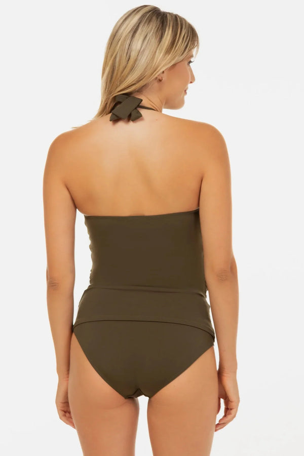 Umstandsbikini mit Stillfunktion – Khaki