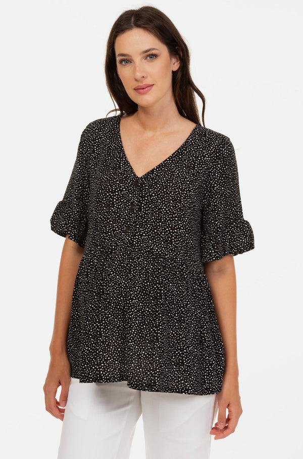 Umstands- und Stillbluse mit A-Linie