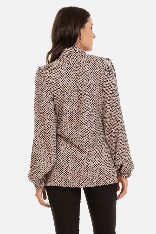 Umstands- und Stillbluse mit Schluppe