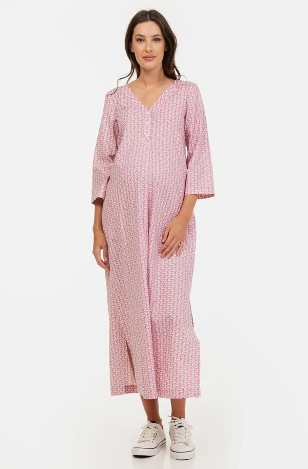 Midi-Umstands- & Stillkleid aus Baumwolle