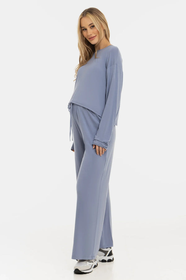 Ausgestellte Umstandshose aus weichem Tencel™ Modal - Lavendel