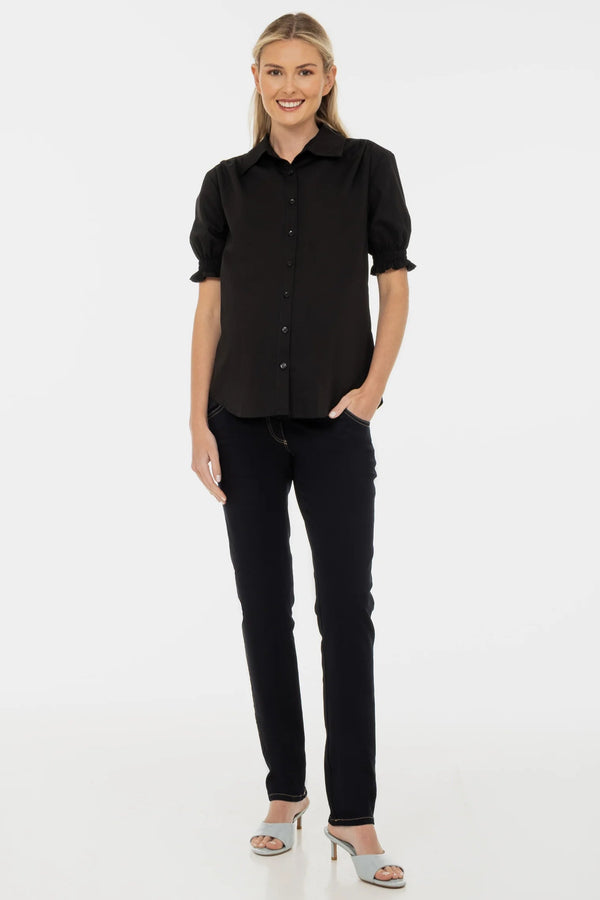 Stretch-Umstandsjeans – Dunkelblau