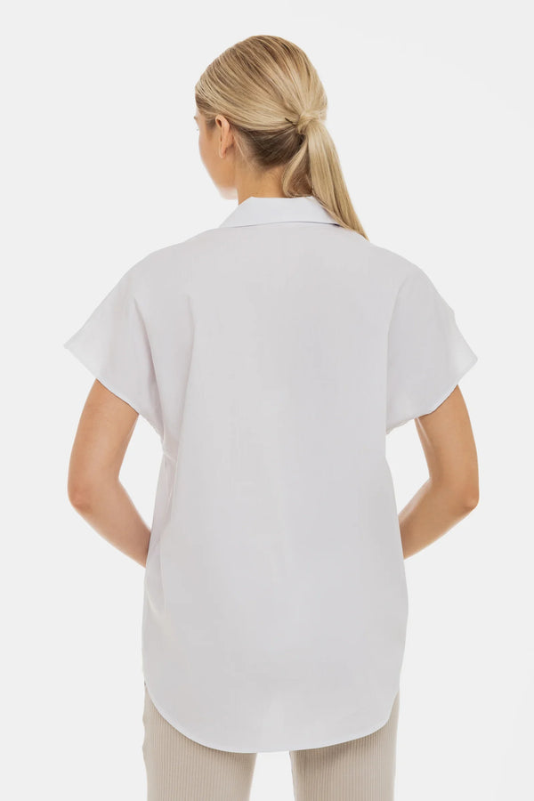 Luftige Umstands- und Stillbluse aus Baumwolle – Weiß