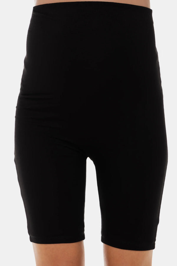 Doppellagige, weiche Umstandsleggings – Schwarz