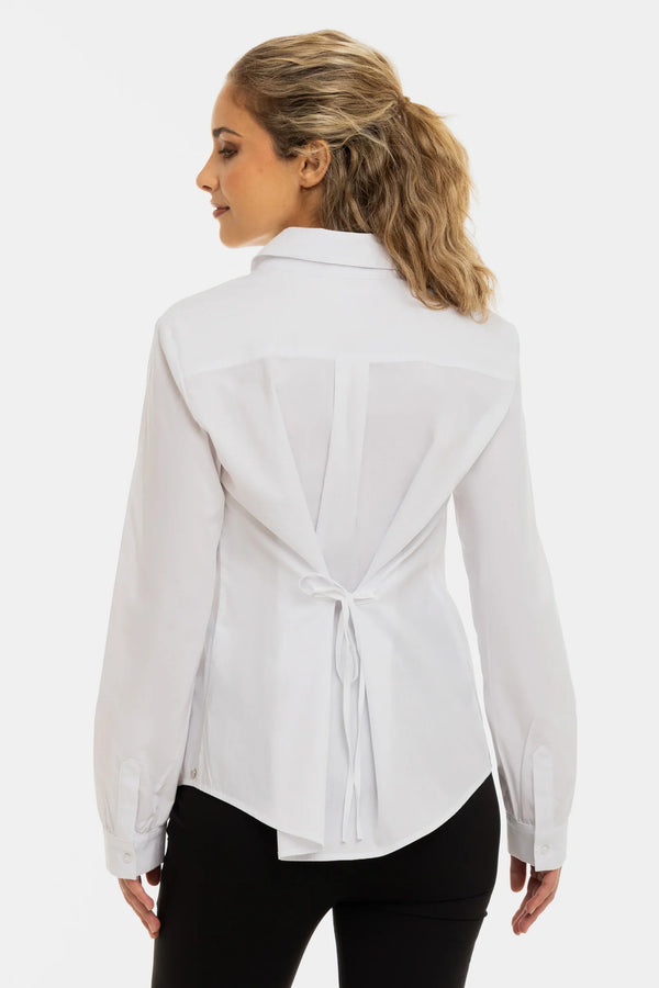 Essential Umstands- und Stillhemd aus Baumwolle – Weiß