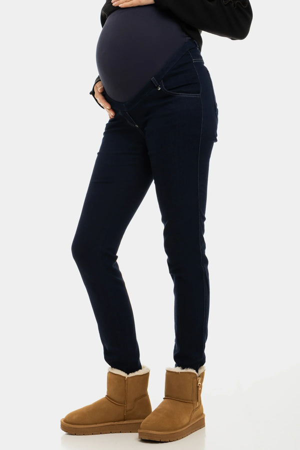 Stretch-Umstandsjeans – Dunkelblau