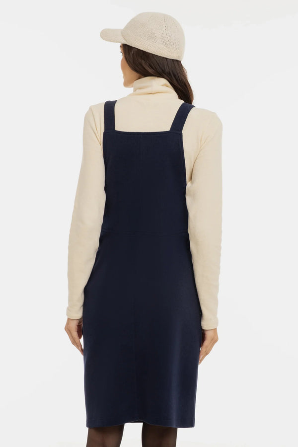 Gestricktes Umstands- und Stillkleid – Dunkelblau