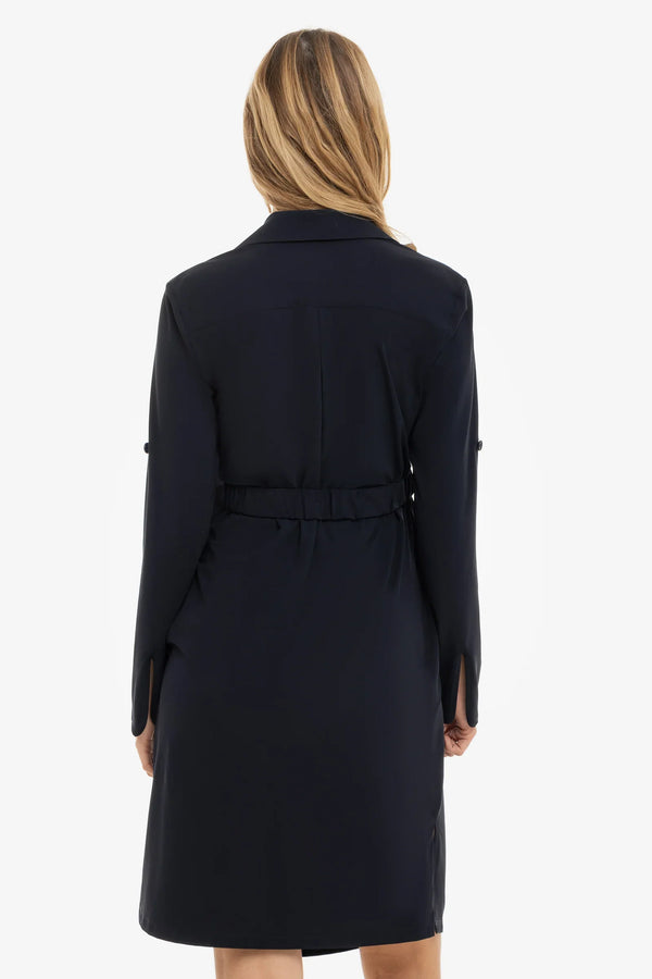 Umstands- und Stillblusenkleid – Dunkenblau