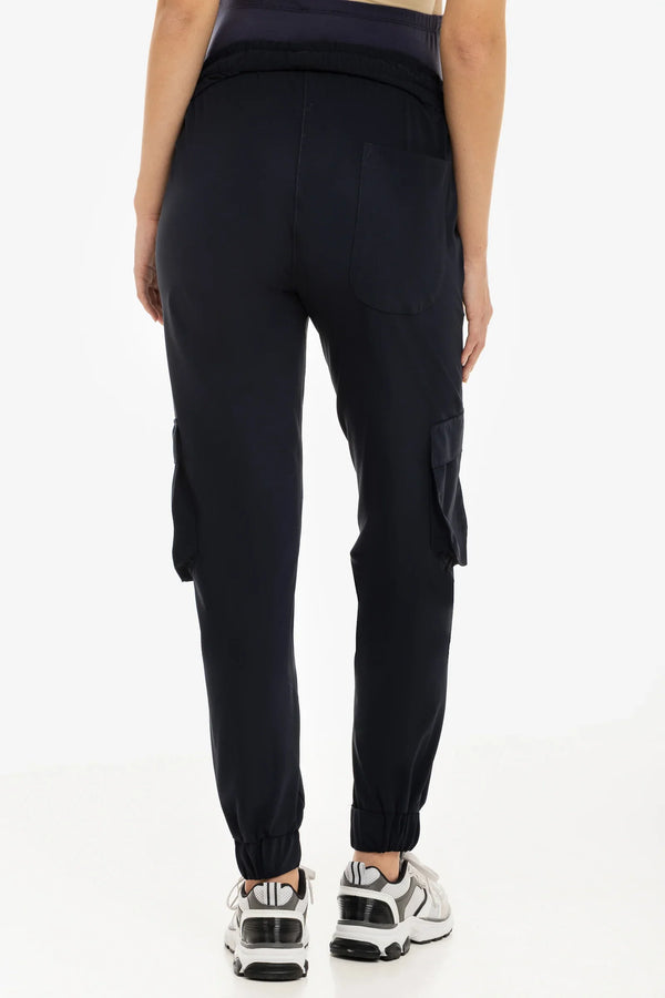 Jersey-Cargo-Umstandshose – Dunkelblau