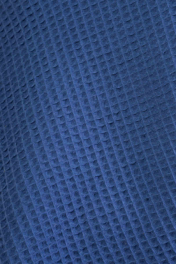 2-in-1 Baumwoll-Schal & Stilltuch – Blau