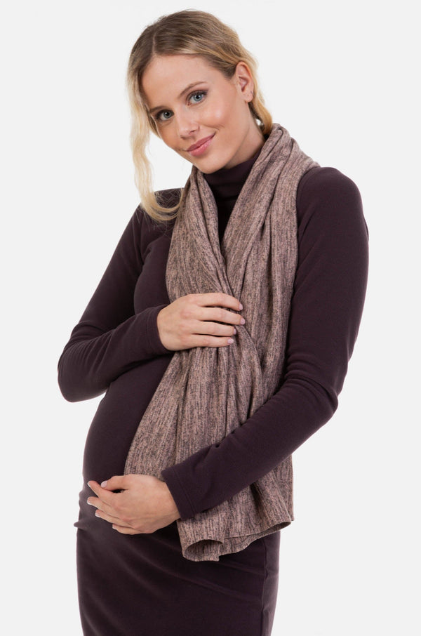 2-in-1 Schal & Stilltuch – Melangiert