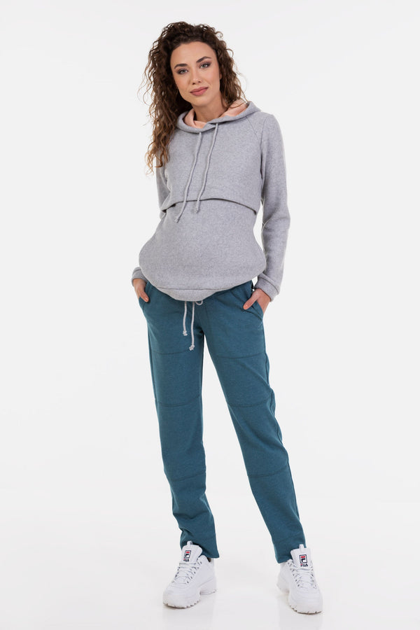 Fleece Umstands- und Stillhoodie