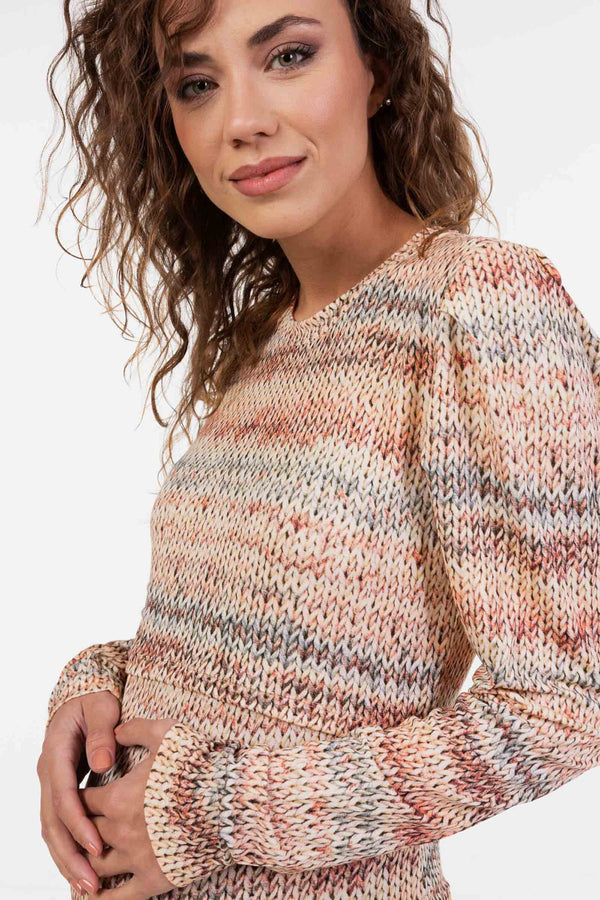 Umstands- und Stillshirt mit Puffärmeln