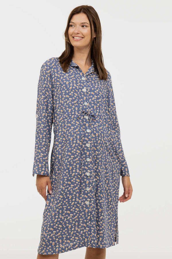 Umstands- & Stillblusenkleid mit Blumenmuster