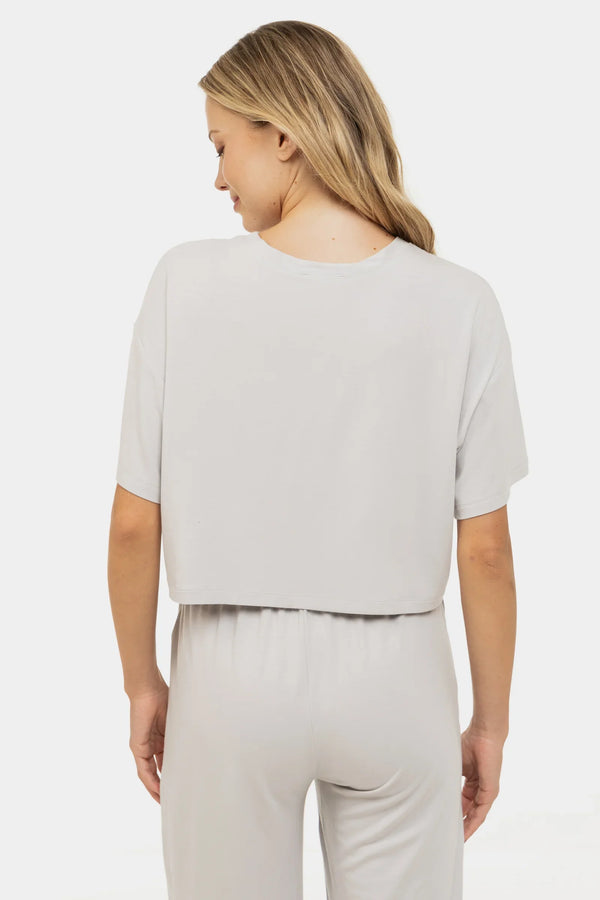 Umstandstop aus Tencel™ Modal in Hellgrau