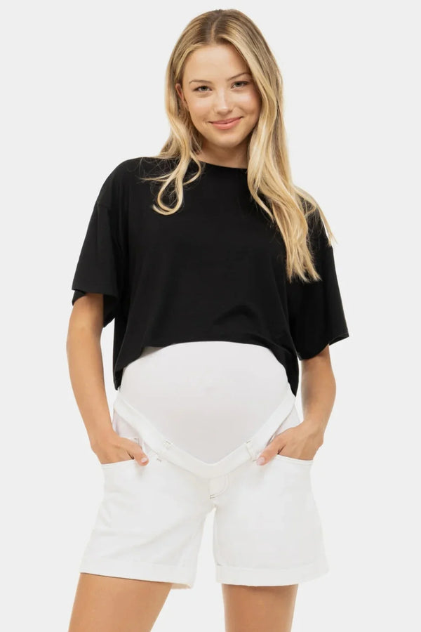 Umstandstop aus TENCEL™ Modal in Schwarz