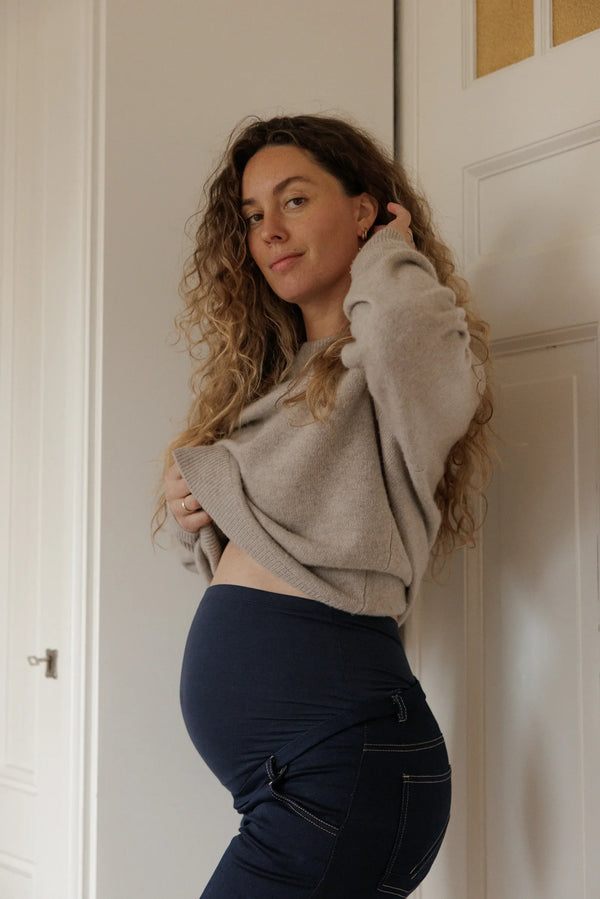 Stretch-Umstandsjeans – Dunkelblau