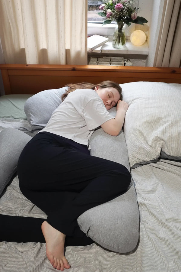 MamaToBe® 3-in-1 Schwangerschaftskissen mit Stillfunktion – Grau