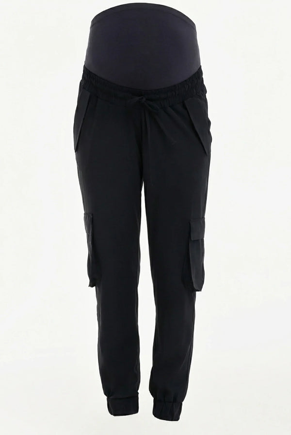 Jersey-Cargo-Umstandshose – Dunkelblau