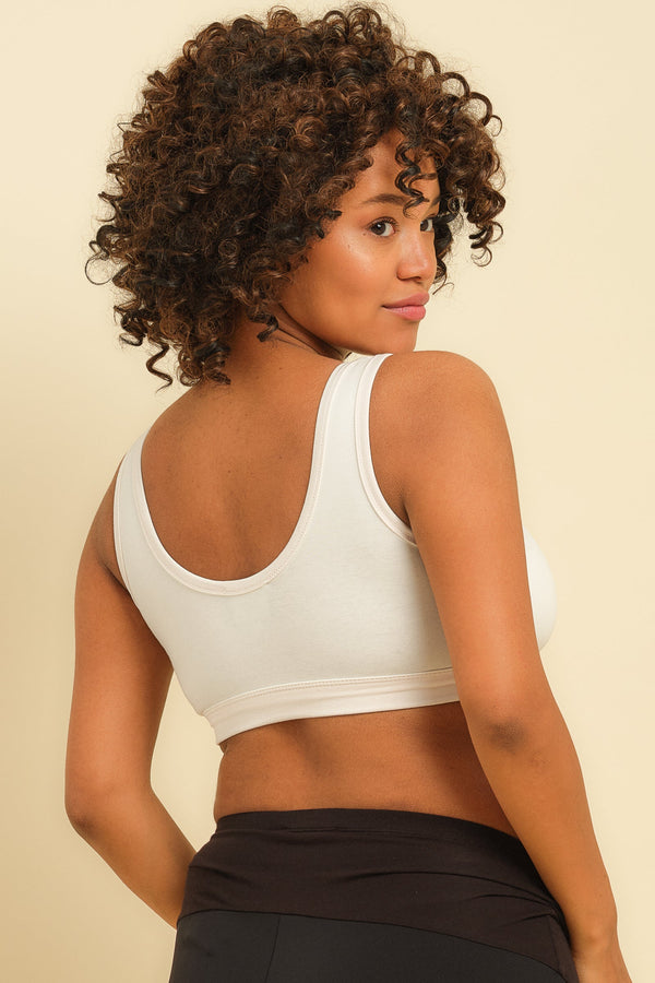 Ecru Umstands- und Still-BH aus Baumwolle