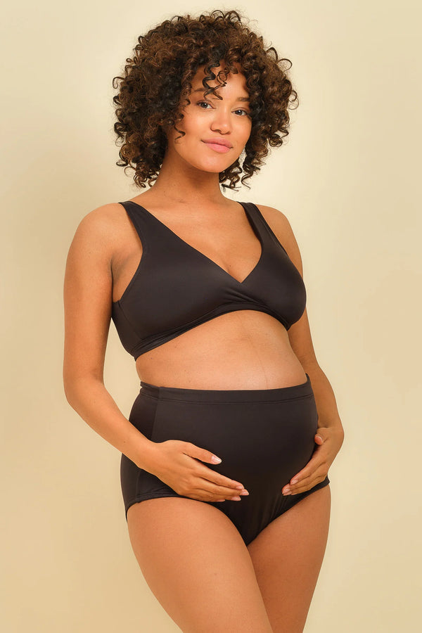 Schwarzer Umstands- und Still-BH