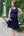 Elegantes Umstandskleid mit Raffung – Navy