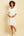 Umstands- und Stillkleid mit Knotendetail – Ecru