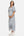 Gestreiftes Maxi-Umstandskleid mit Kordeldetails