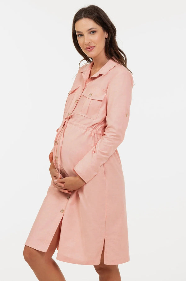 Umstands- und Still-Hemdkleid aus Baumwollmix