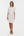 Umstands- und Stillkleid mit Knotendetail – Ecru