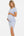 Tailliertes Umstandskleid mit Schlitz – Babyblau