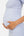 Tailliertes Umstandskleid mit Schlitz – Babyblau