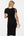 Figurbetontes Umstands- und Stillkleid mit Schlitz - Navy