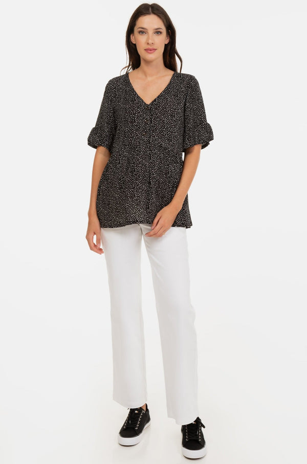 Umstands- und Stillbluse mit A-Linie