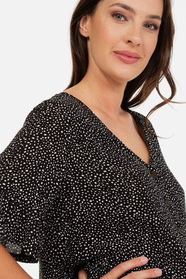 Umstands- und Stillbluse mit A-Linie