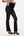 Flared Umstandsjeans – Schwarz