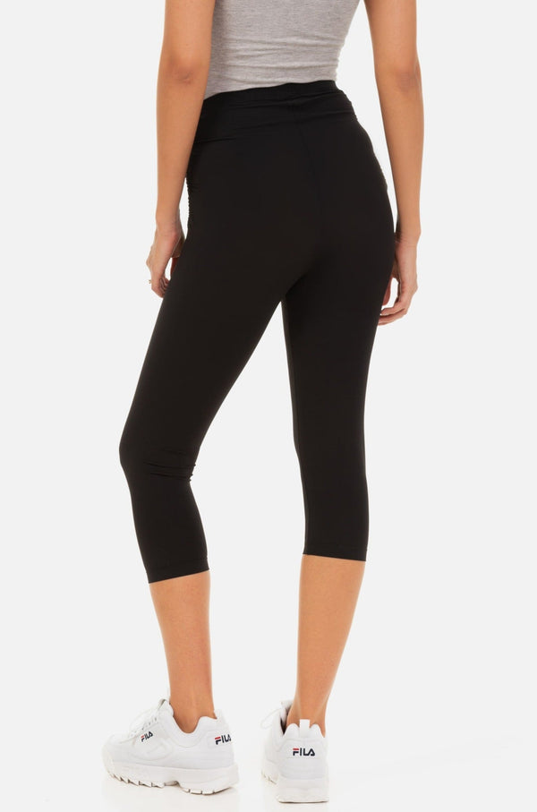 Travel Crop Umstandsleggings – Schwarz