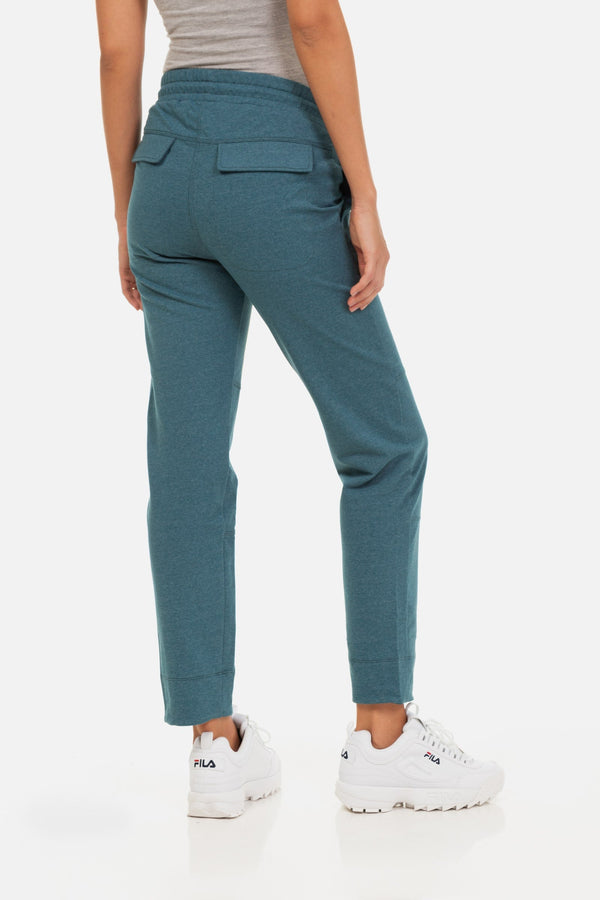 Lässige Umstandshose unter dem Bauch – Petrol