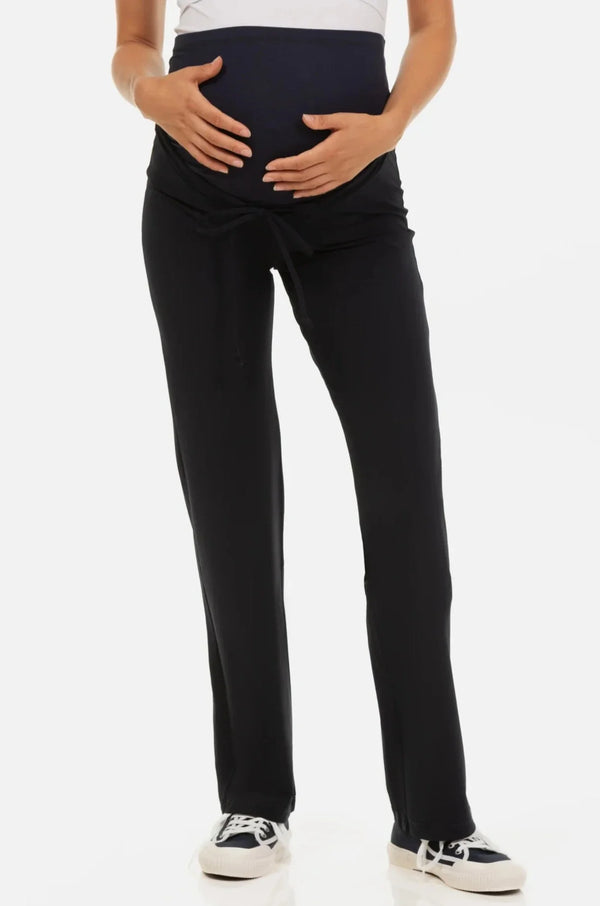 Umstandshose aus Jersey – Dunkelblau