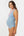 Umstandsbadeanzug mit Chiffonblumen – Babyblau