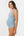 Umstandsbadeanzug mit Chiffonblumen – Babyblau