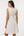 Elegantes Umstandskleid mit Raffung – Ecru