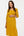 Umstands- & Stillkleid mit Volant und Crinkle-Struktur - Senfgelb