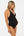 Umstandsbadeanzug mit Chiffonblumen – Navy