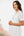 Offizielles Umstands- & Stillkleid mit Tupfen – Ecru