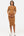 Tailliertes Umstands- & Stillkleid aus geripptem Baumwolljersey – Bronze