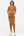 Tailliertes Umstands- & Stillkleid aus geripptem Baumwolljersey – Bronze