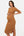 Tailliertes Umstands- & Stillkleid aus geripptem Baumwolljersey – Bronze