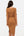 Tailliertes Umstands- & Stillkleid aus geripptem Baumwolljersey – Bronze
