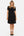 Umstands- & Stillkleid mit Tupfenärmeln – Schwarz